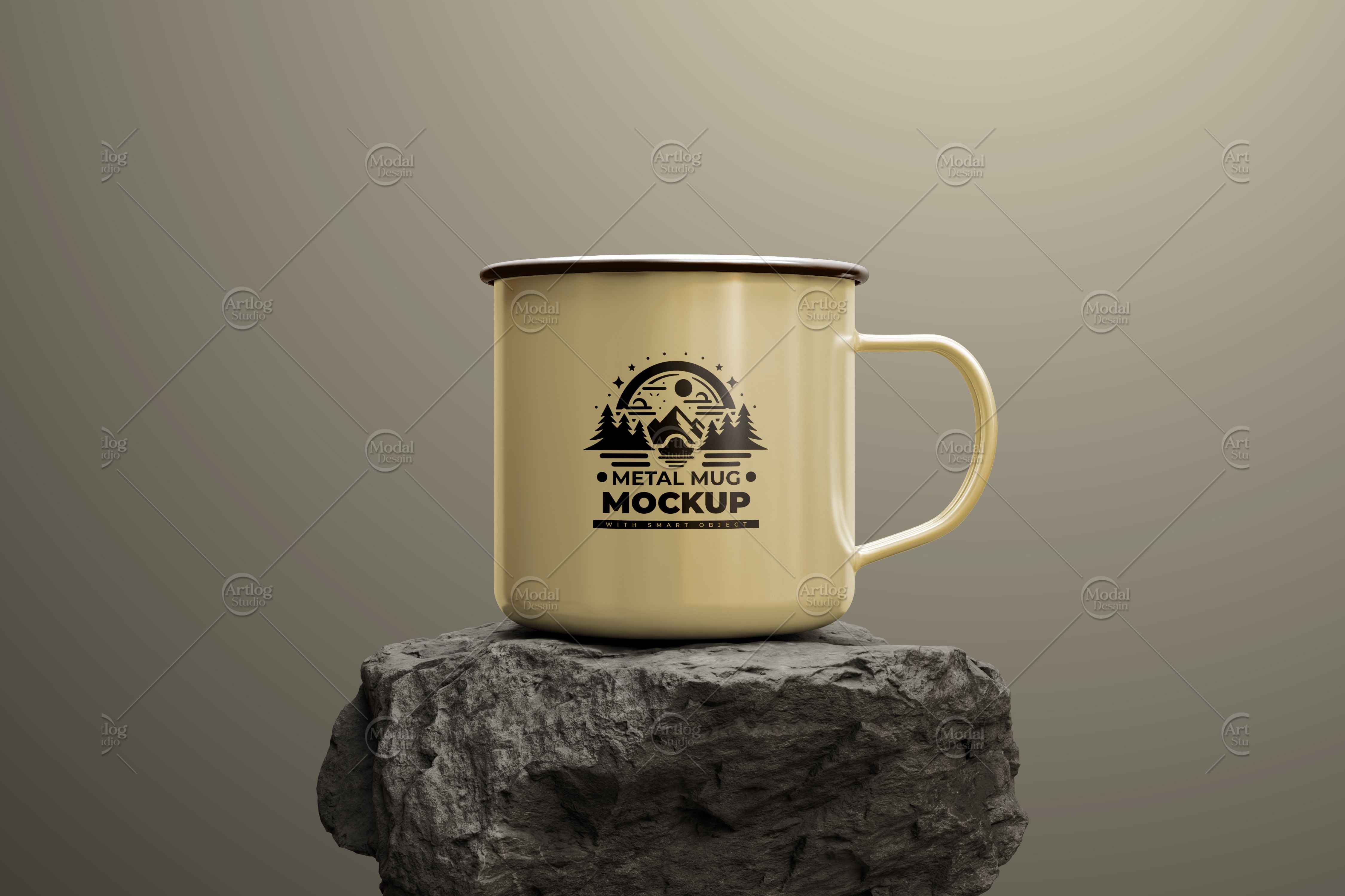 Enamel Mug Mockup