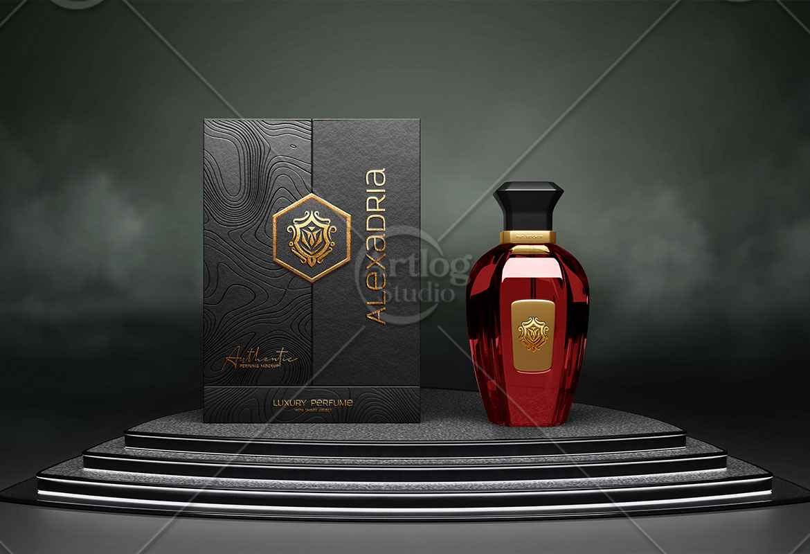 Perfume Standing Mockup