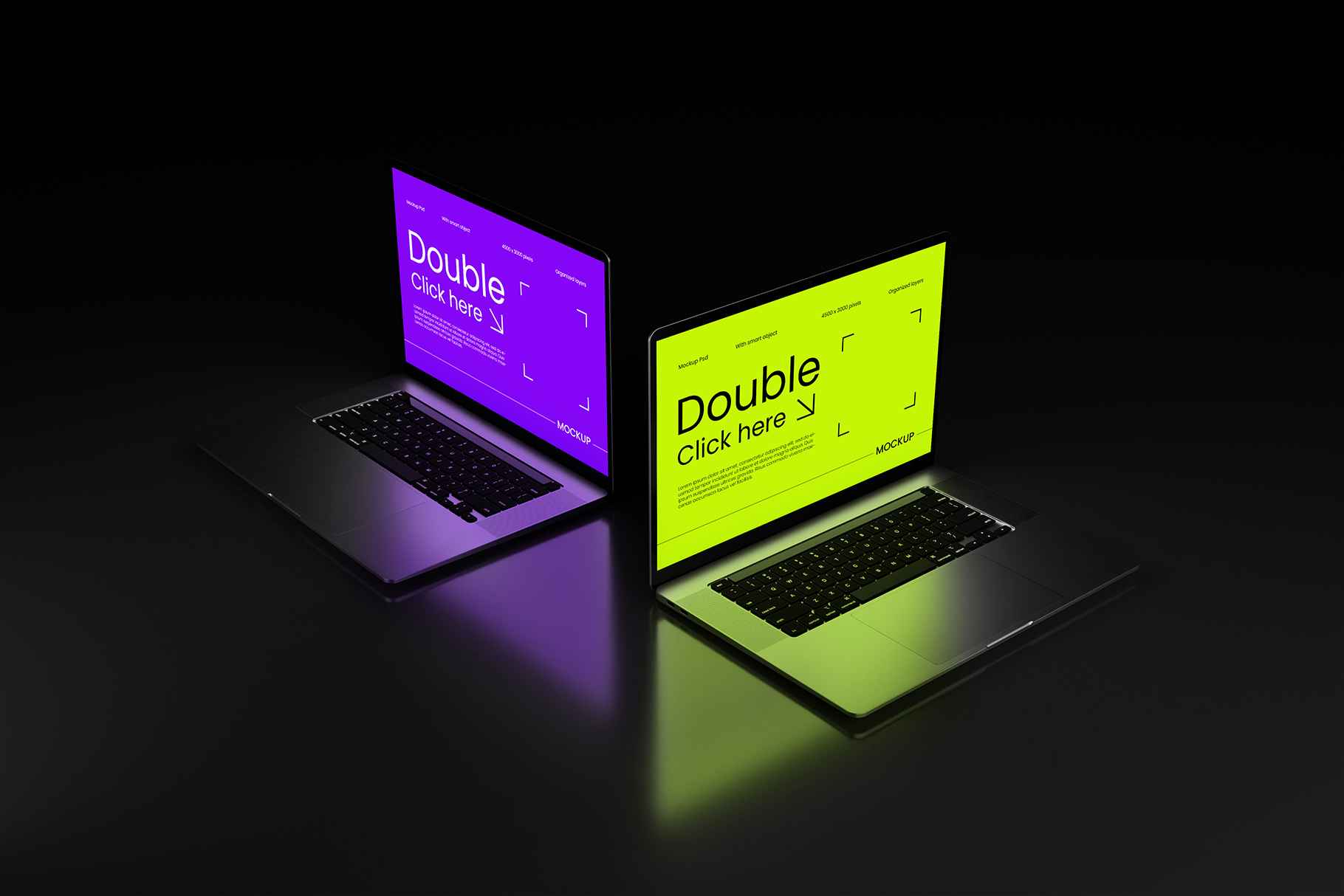 Dark Laptop Mockup