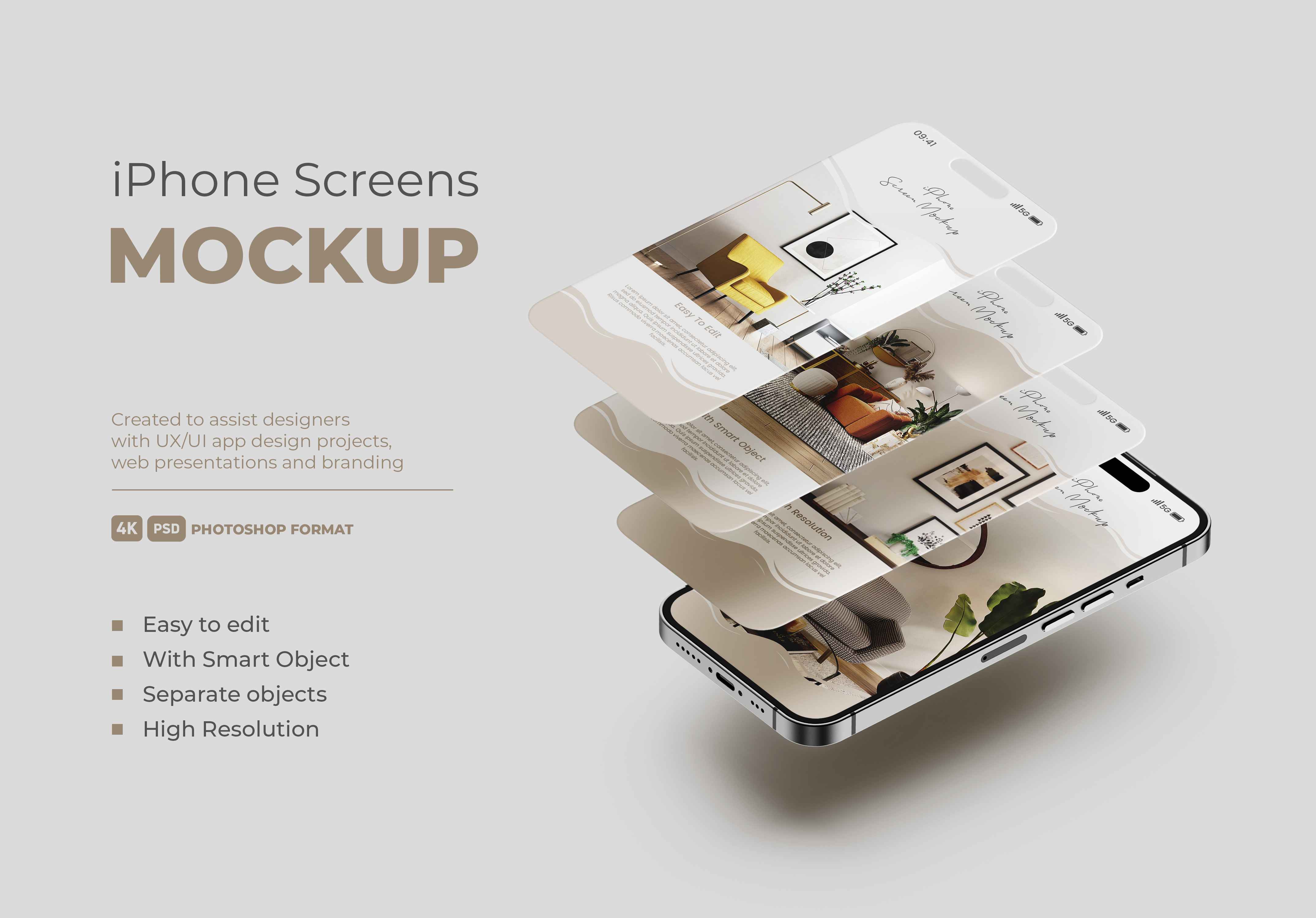 iPhone 14 Screen Mockups