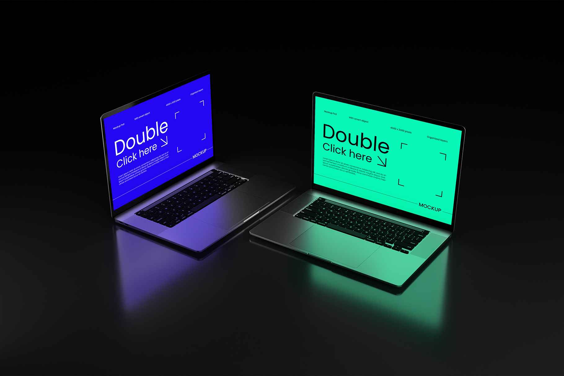 Dark Laptop Mockup