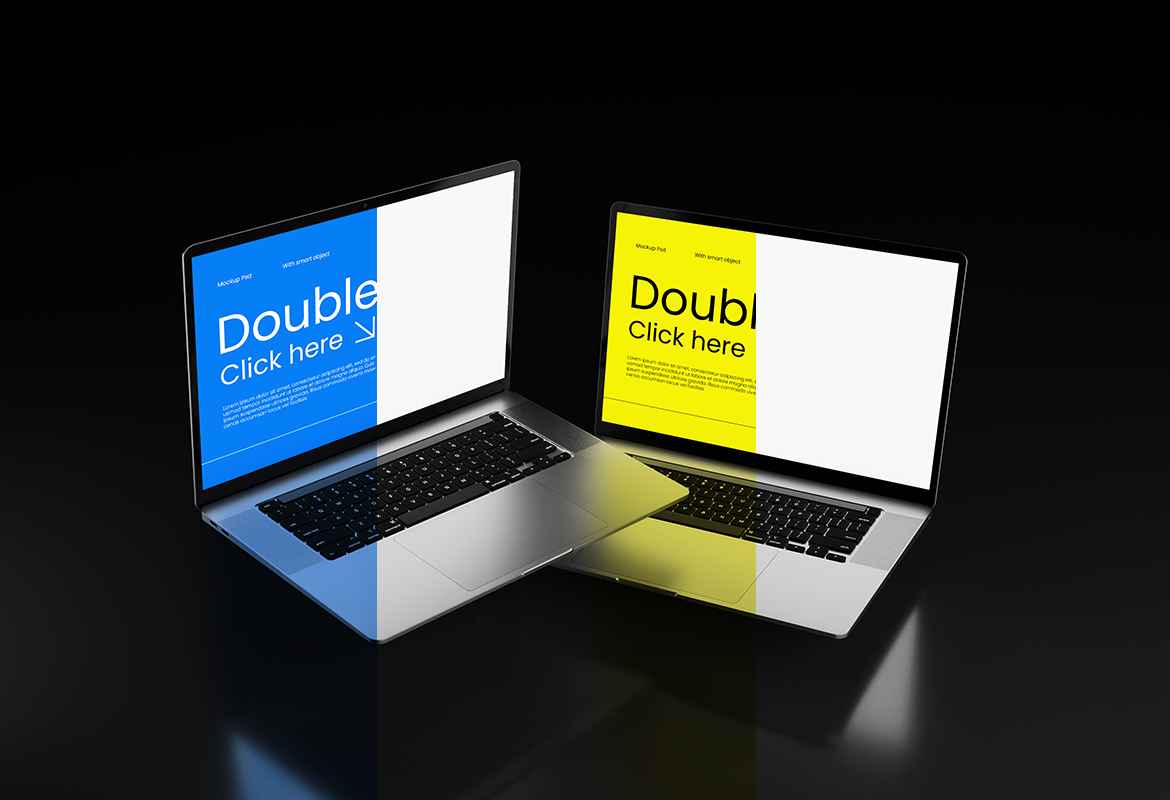 Dark Laptop Mockup