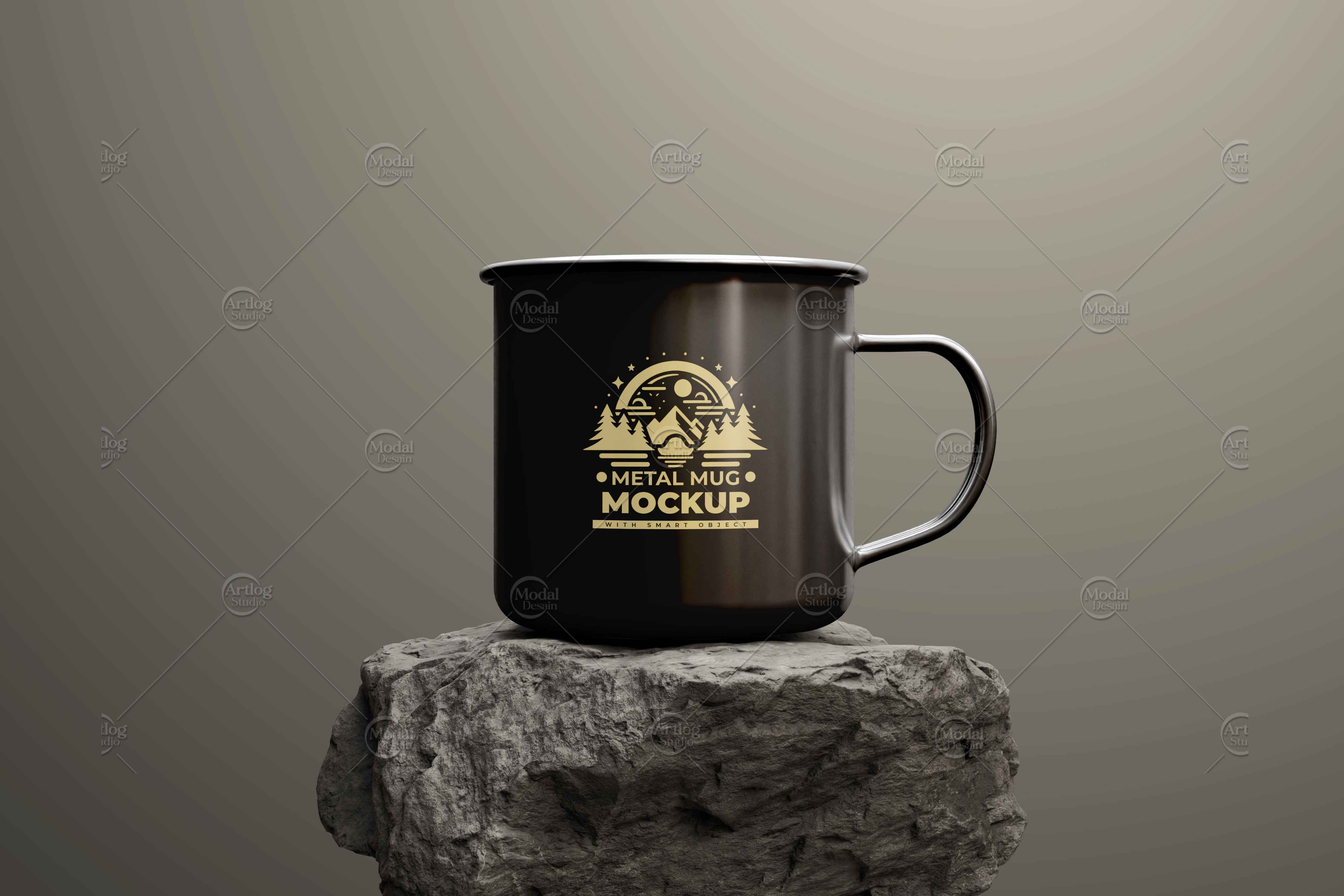 Enamel Mug Mockup